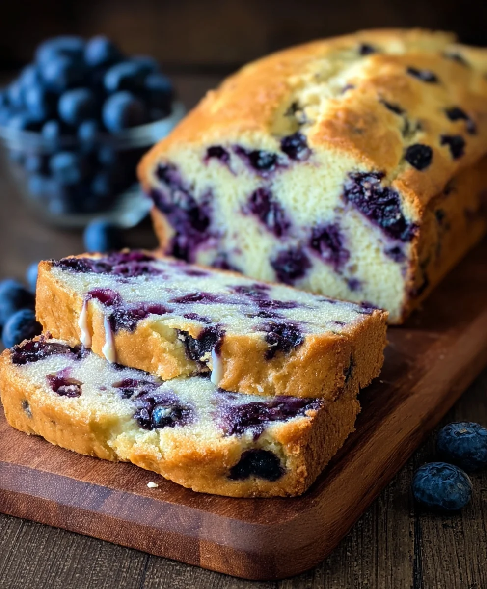 Blueberry Cream Cheese Bread- Easy Delicious Quick Recipe
