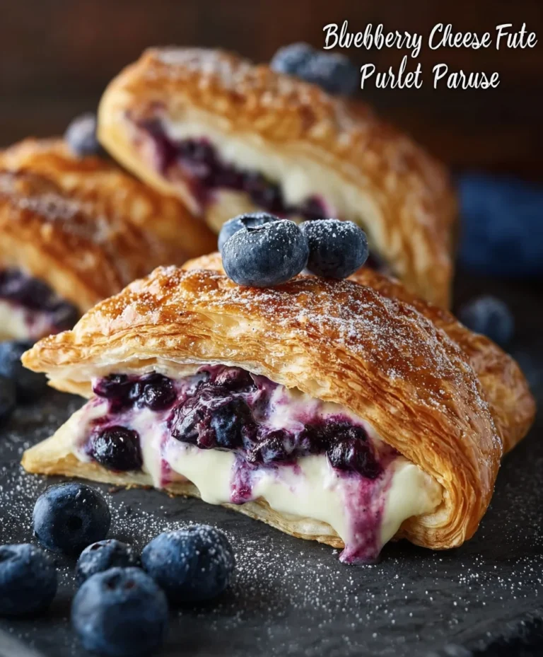 Blueberry Cream Cheese Pastry Bites – Easy Treat