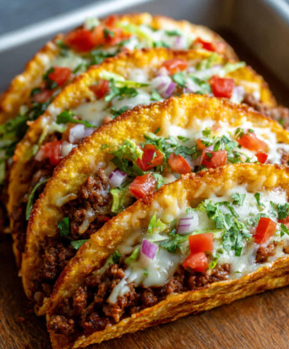 Oven-Baked Beef Tacos Crispy & Cheesy Favorites