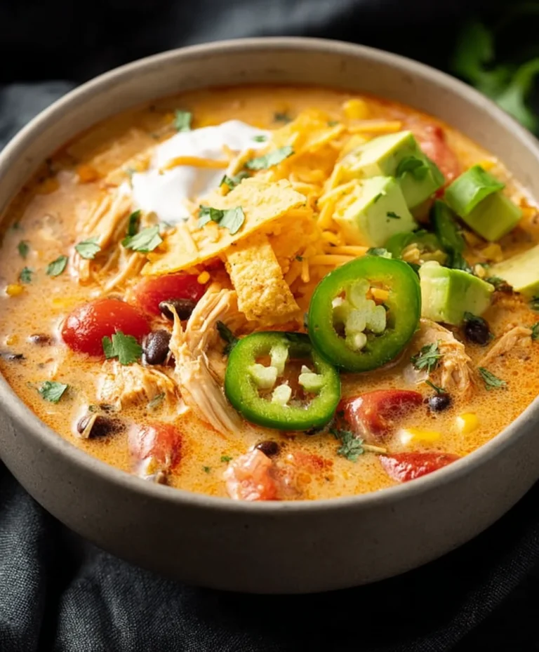 Creamy Chicken Tortilla Soup-Easy Comfort Food