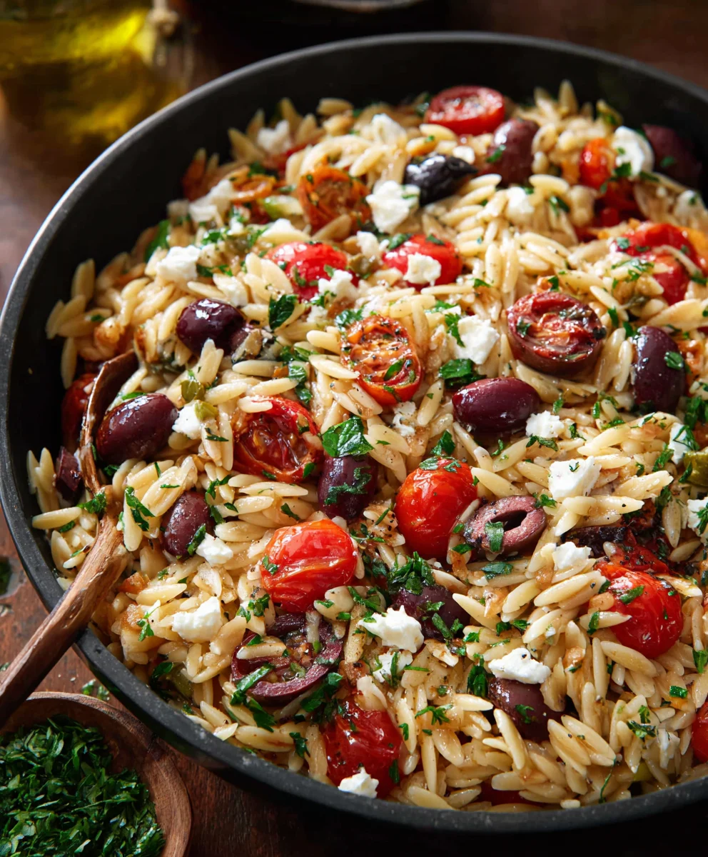 Easy Greek Beef Orzo Pasta Recipe