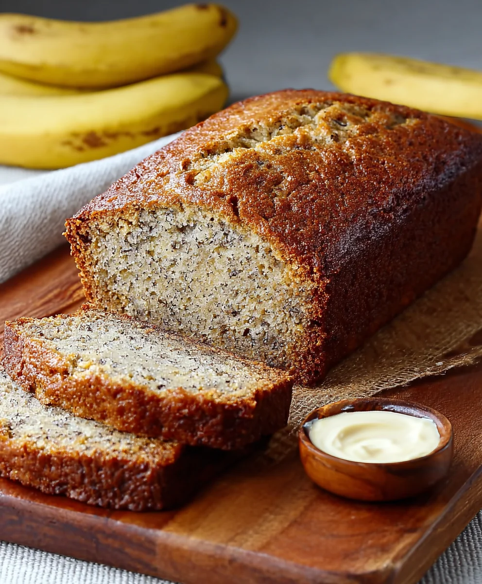 Easy Moist Banana Bread Recipe- Perfect Loaf