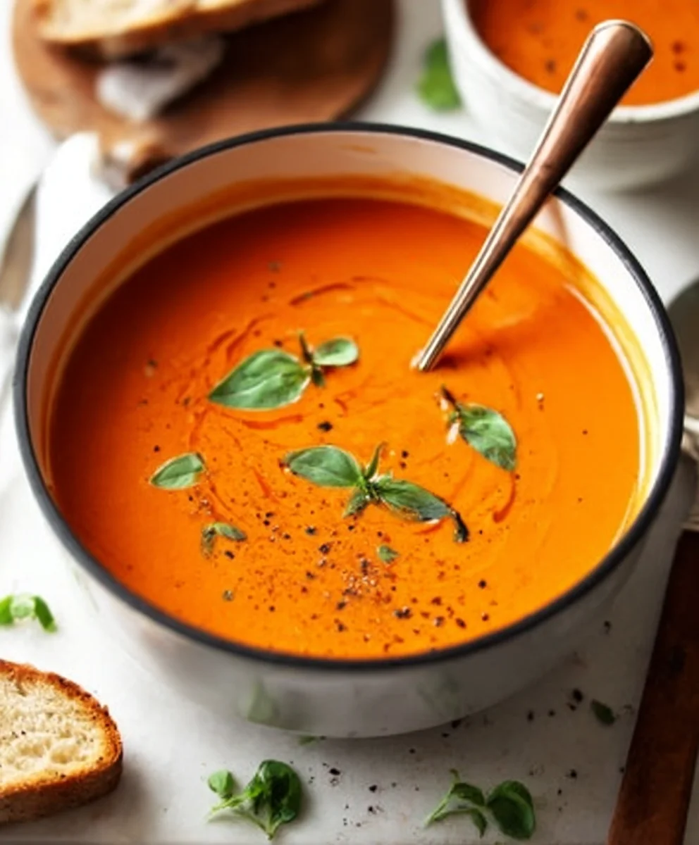 Creamy Tomato Soup - Cozy Winter Comfort
