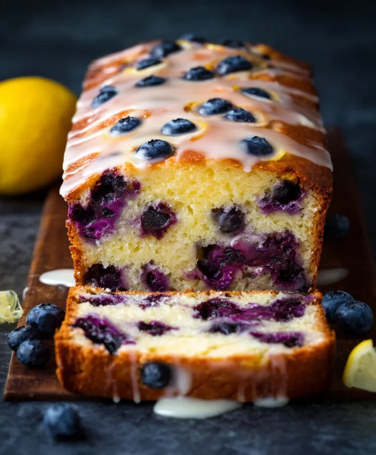 Easy Lemon Blueberry Yogurt Loaf Recipe
