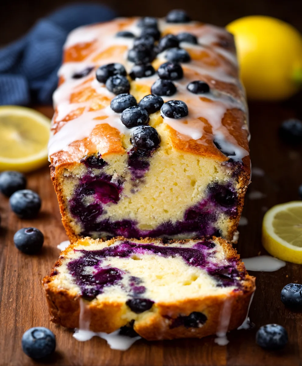 Easy Lemon Blueberry Yogurt Loaf Recipe