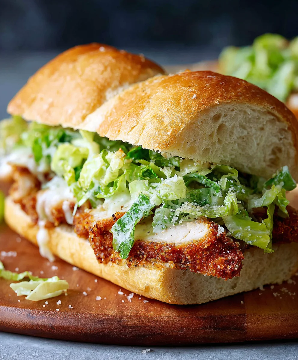 Crispy Chicken Caesar Sandwich - Easy & Delicious Recipe