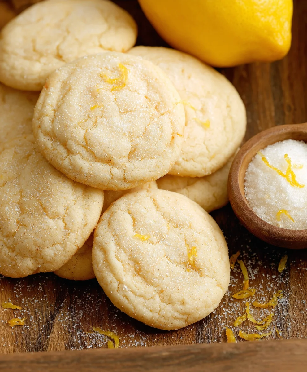 Soft Chewy Lemon Cookies - Easy Recipe