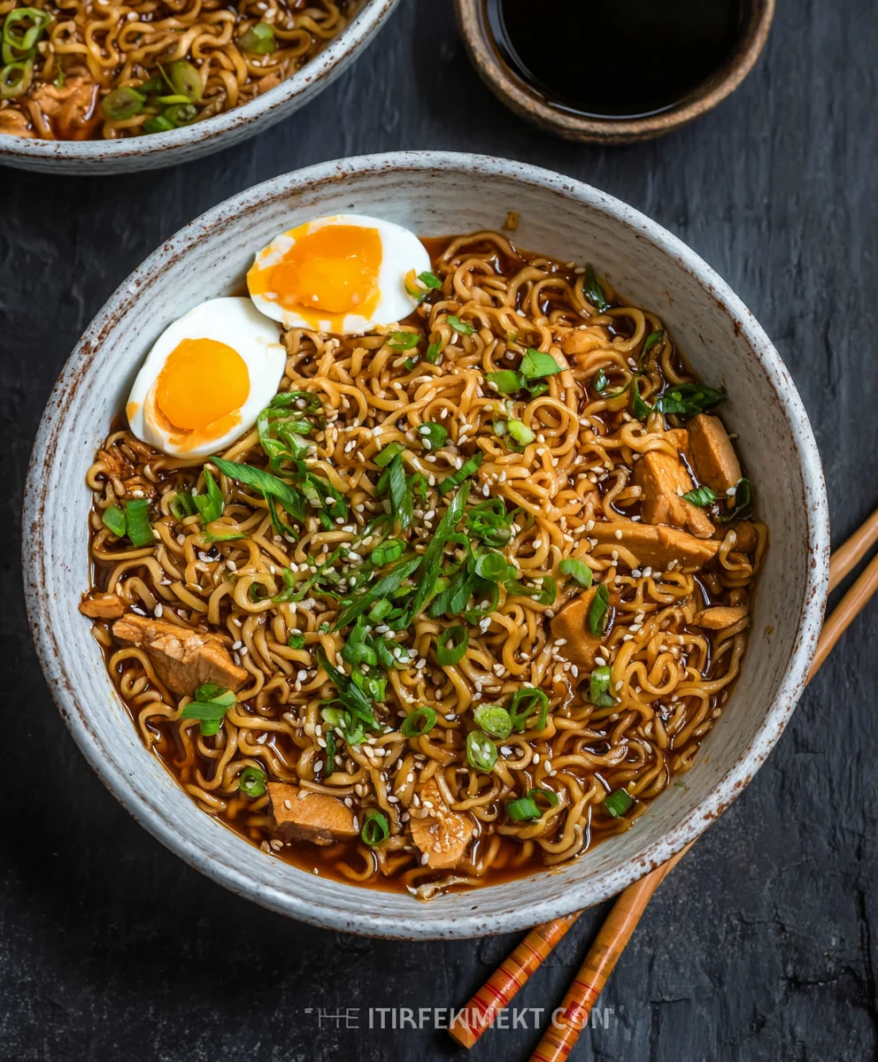 Easy Saucy Beef Ramen Noodles Recipe