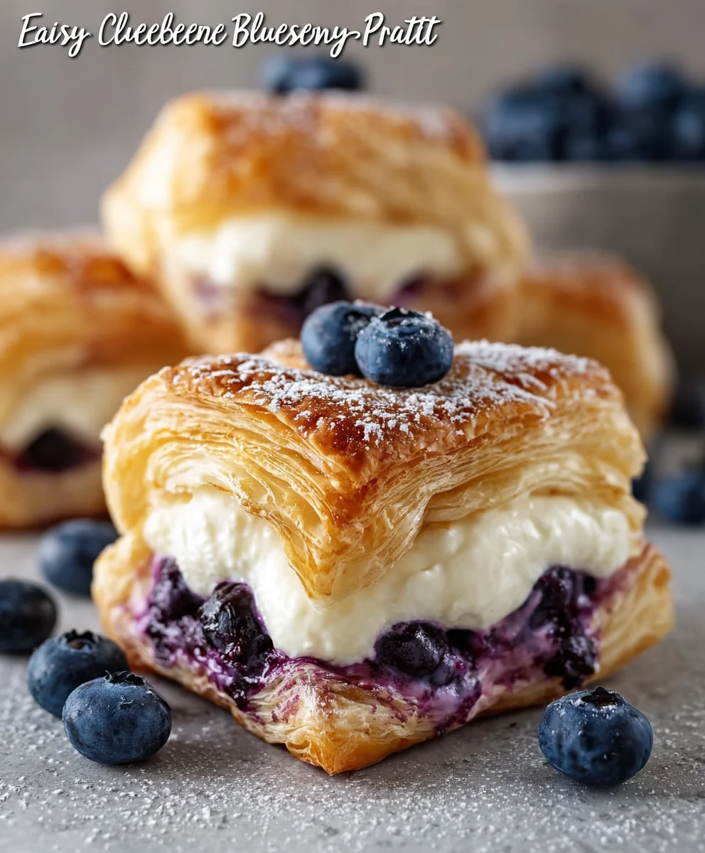 Blueberry Cream Cheese Pastry Bites - Easy Treat