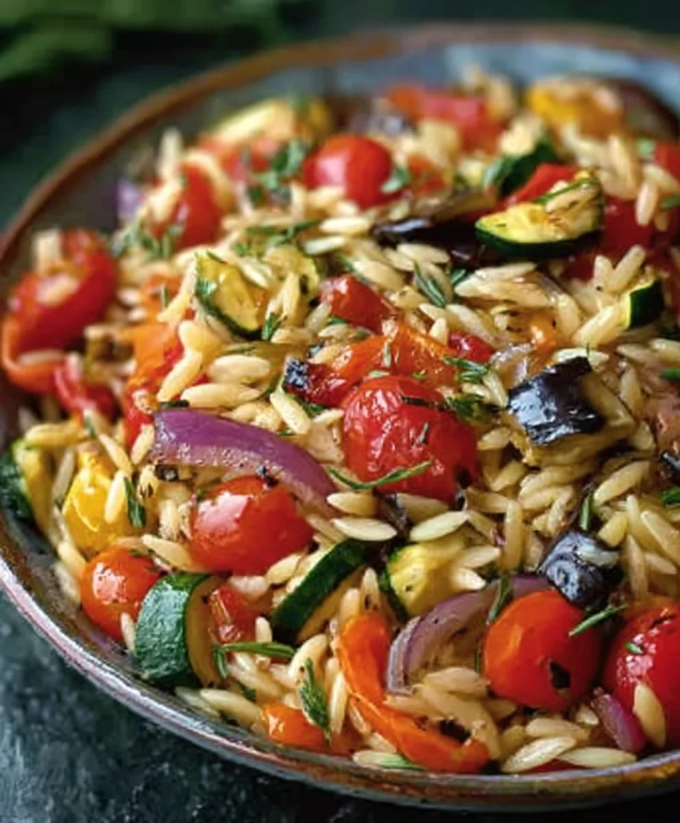 Roasted Vegetable Orzo - Healthy & Delicious Meal