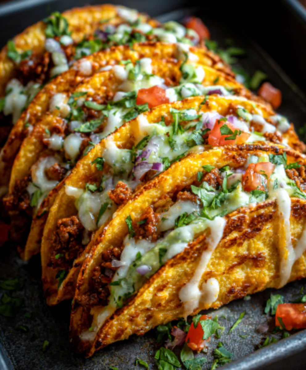 Oven-Baked Beef Tacos Crispy & Cheesy Favorites