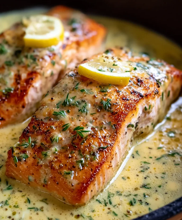 Creamy Lemon Butter Salmon-Quick & Easy Dinner