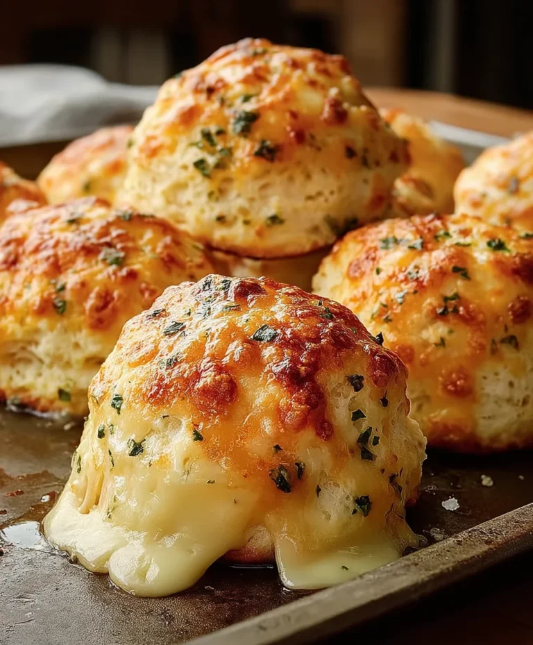 Cheesy Biscuit Bliss-Easy Homemade Cheese Stuffed Biscuits