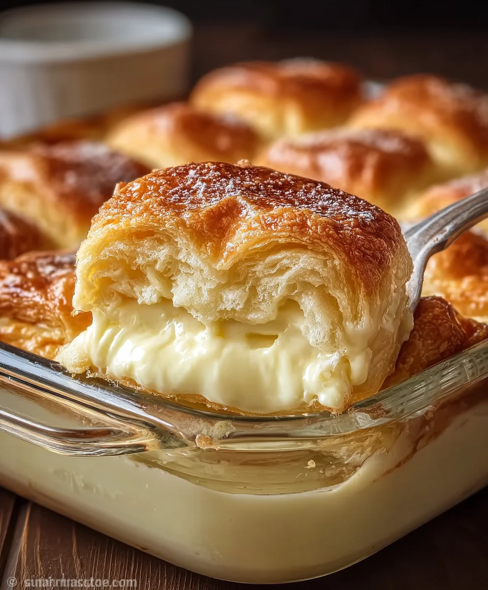 Cheesecake Crescent Rolls Casserole Delight