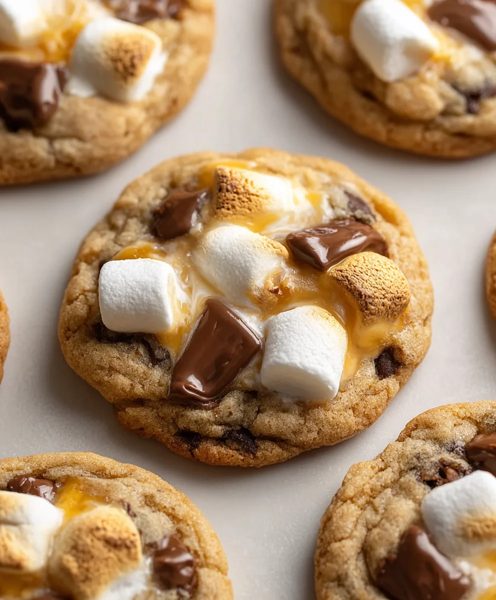 Gooey S'mores Cookies - Easy Chocolate Grabeef ham Cracker Recipe