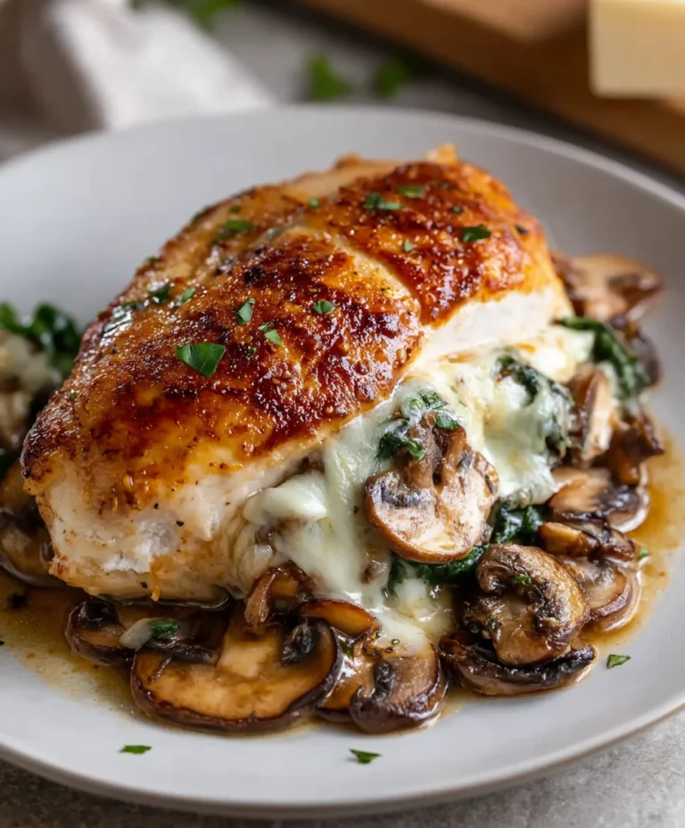 Easy Mushroom Stuffed Chicken Breast Recipe