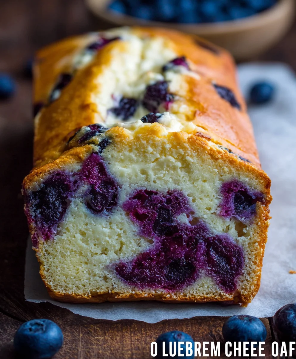 Blueberry Cream Cheese Loaf-Easy Quick Bake