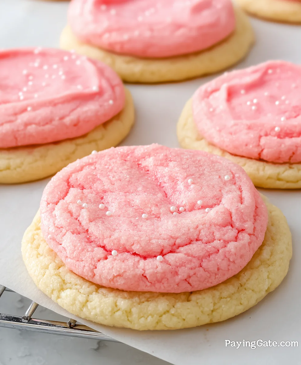 Pink Sugar Cookie Copycat Recipe-Crum extractbs Extract