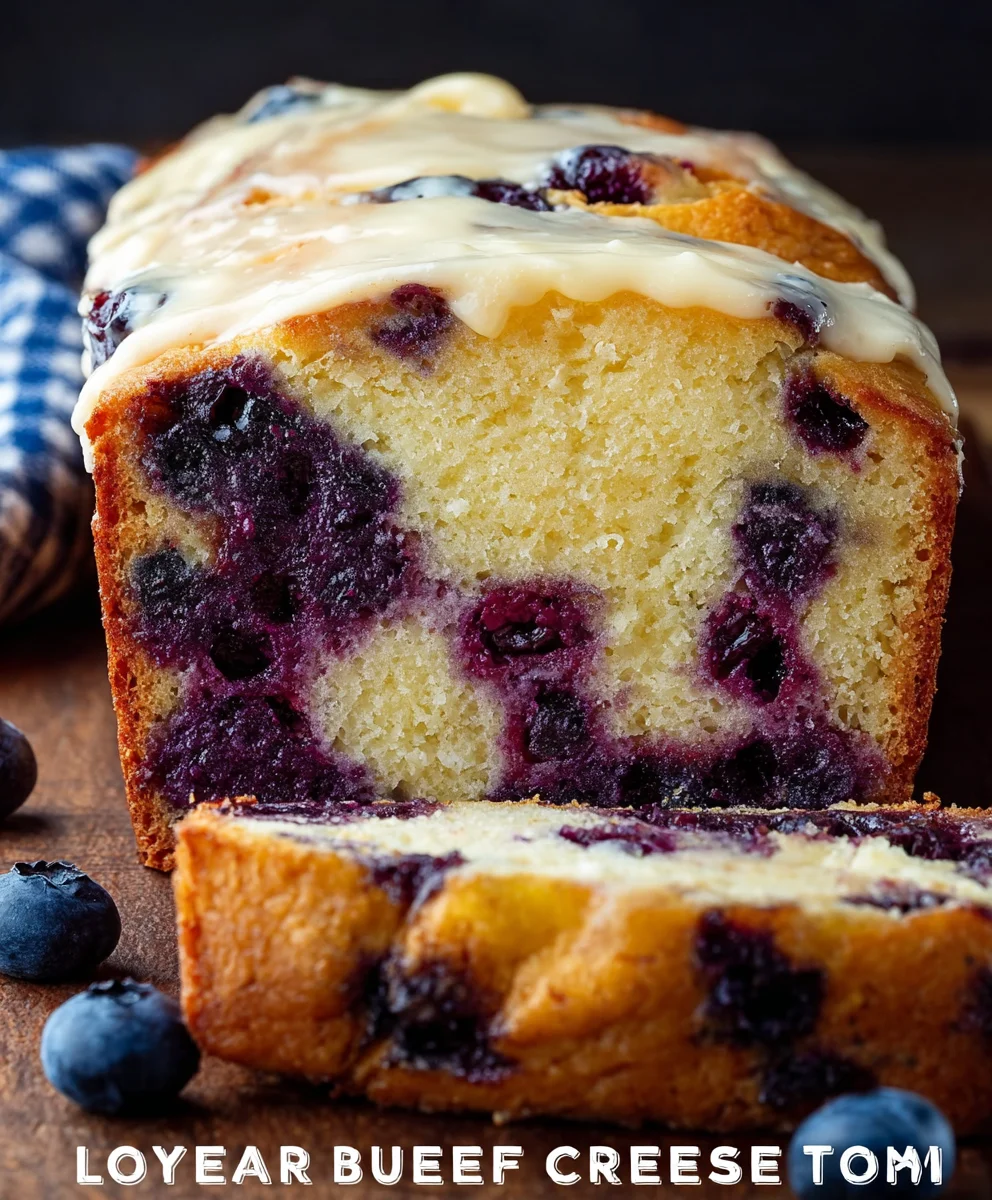 Blueberry Cream Cheese Loaf-Easy Quick Bake