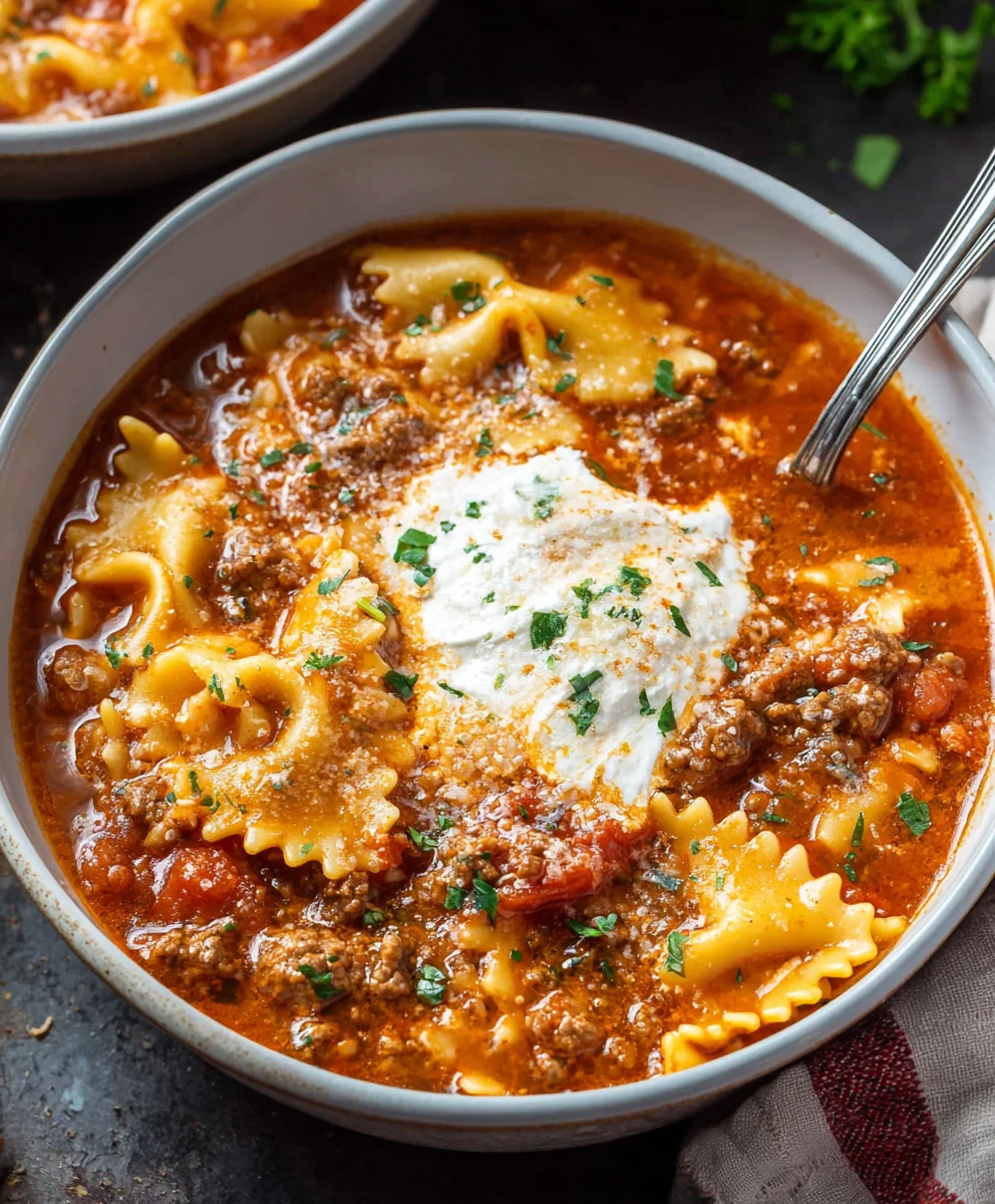 Easy Lasagna Soup - Quick Comfort Food Recipe