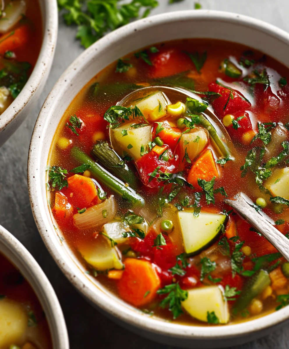Easy Vegetable Soup Recipe - Quick & Delicious