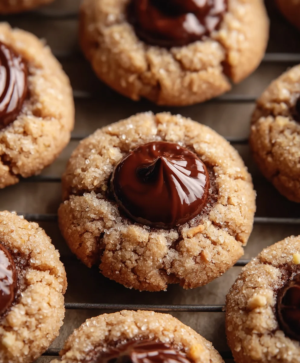 Nutella Thumbprint Cookies-Irresistible Chocolate Hazelnut Treats