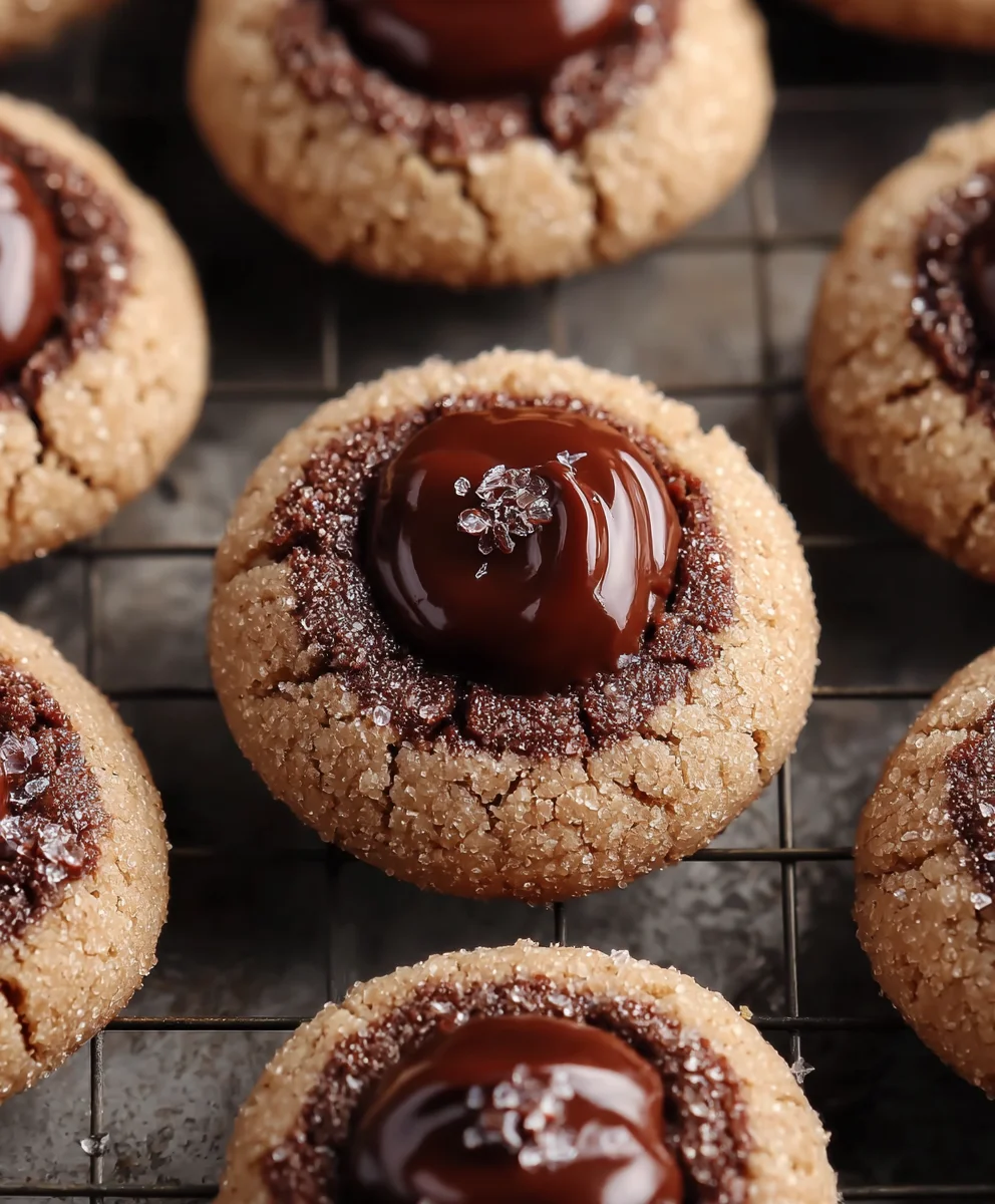 Nutella Thumbprint Cookies-Irresistible Chocolate Hazelnut Treats