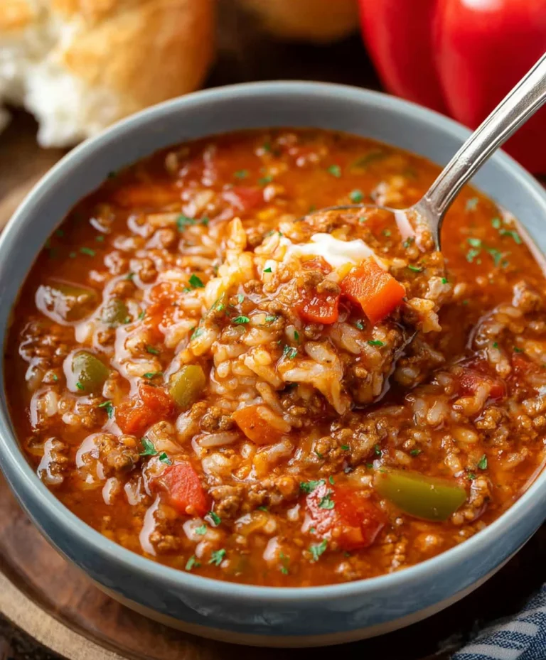 Hearty Stuffed Pepper Soup – Easy Comfort Food Recipe