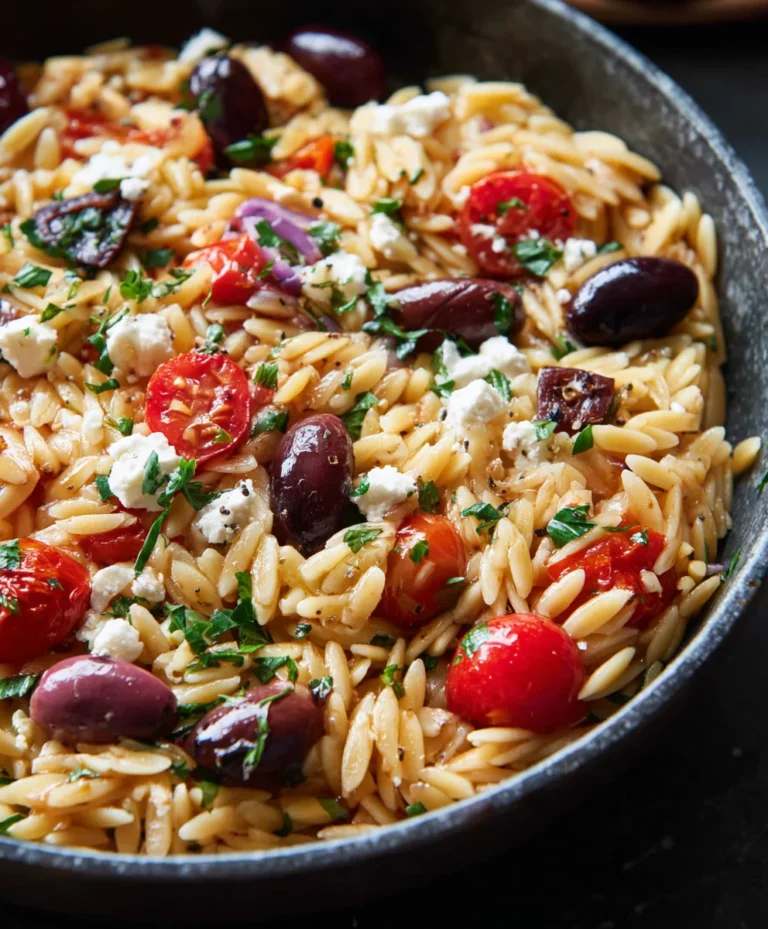 Easy Greek Beef Orzo Pasta Recipe