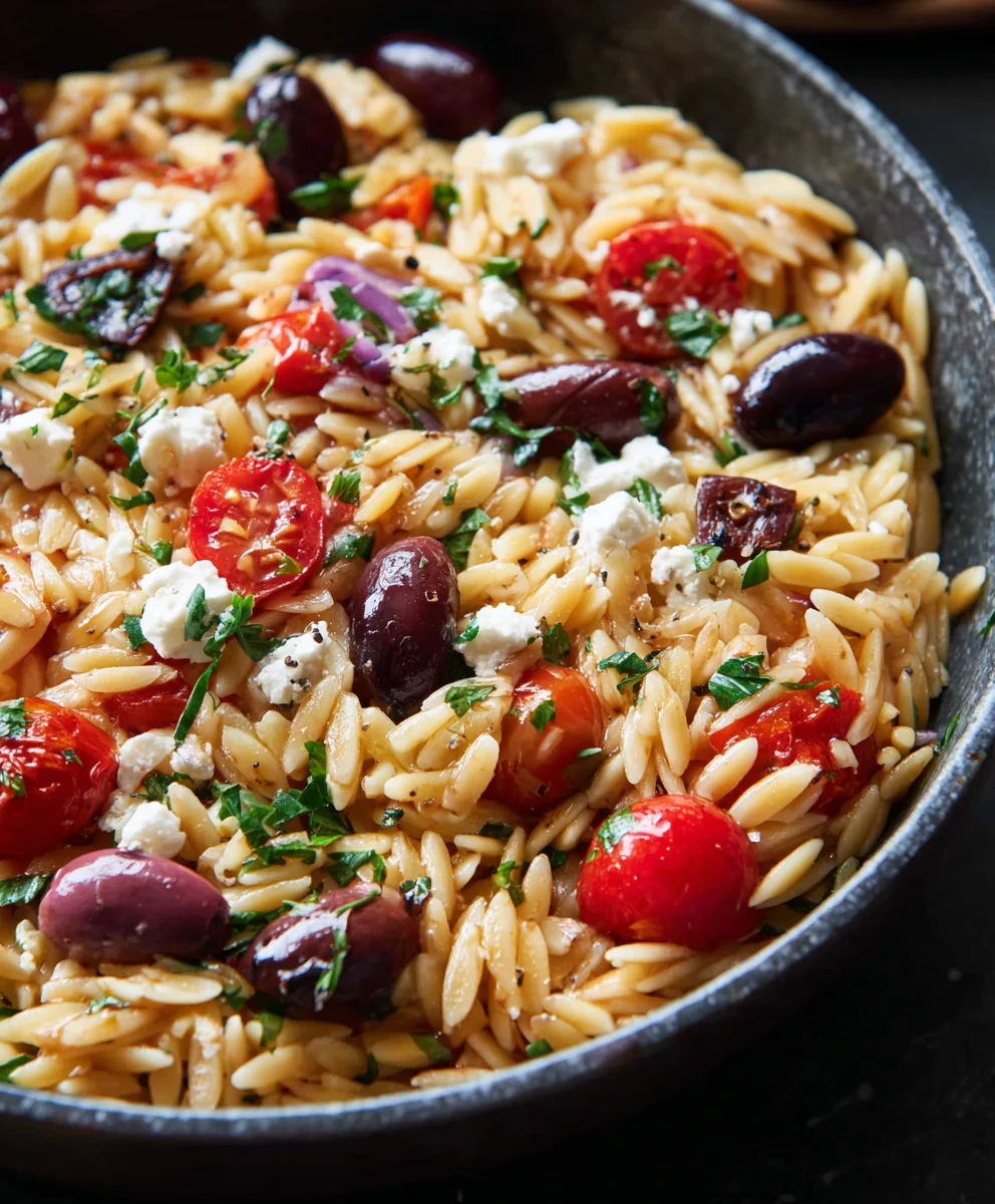 Easy Greek Beef Orzo Pasta Recipe