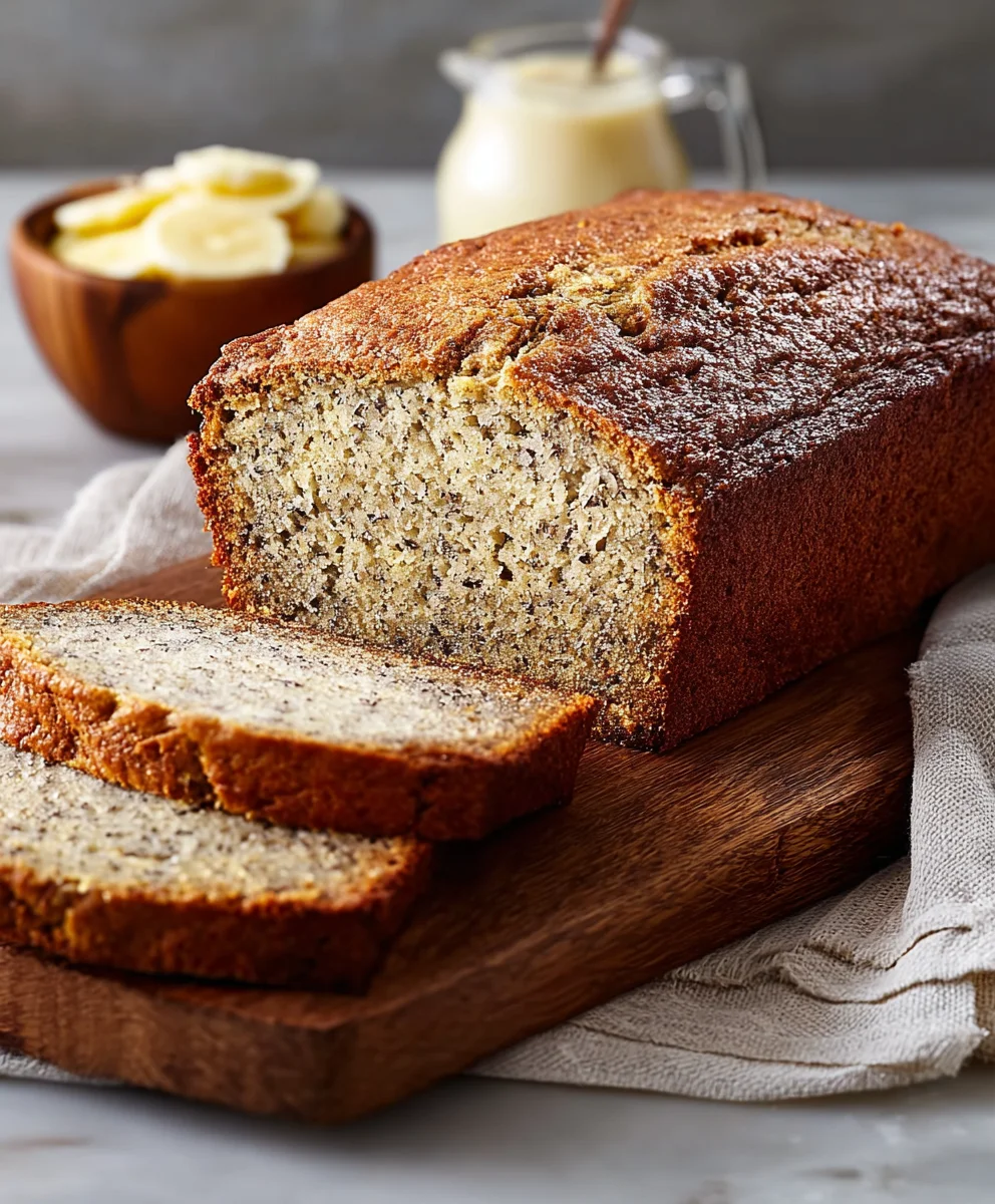Easy Moist Banana Bread Recipe- Perfect Loaf