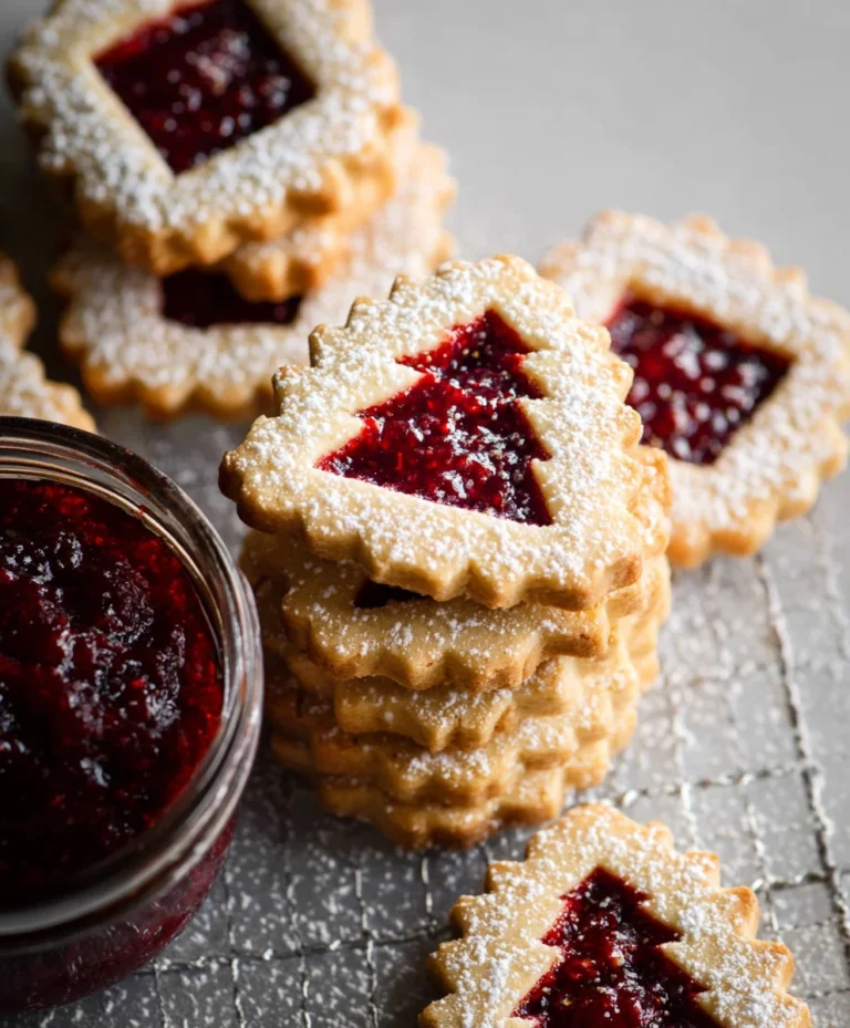 Raspberry Linzer Cookies – Delicate Sweet Bites