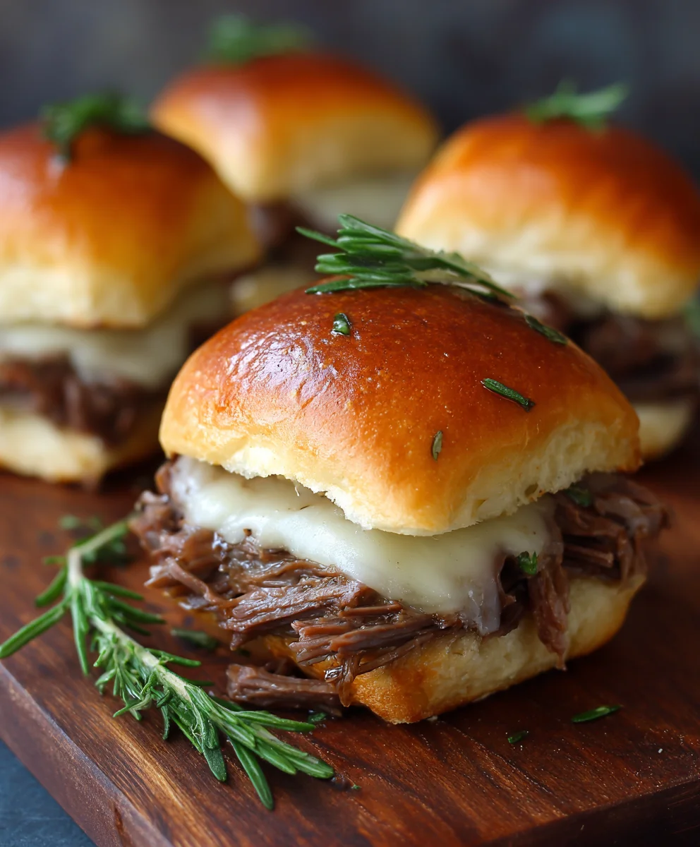 Easy French Dip Sliders - Flavorful Beef Sandwiches