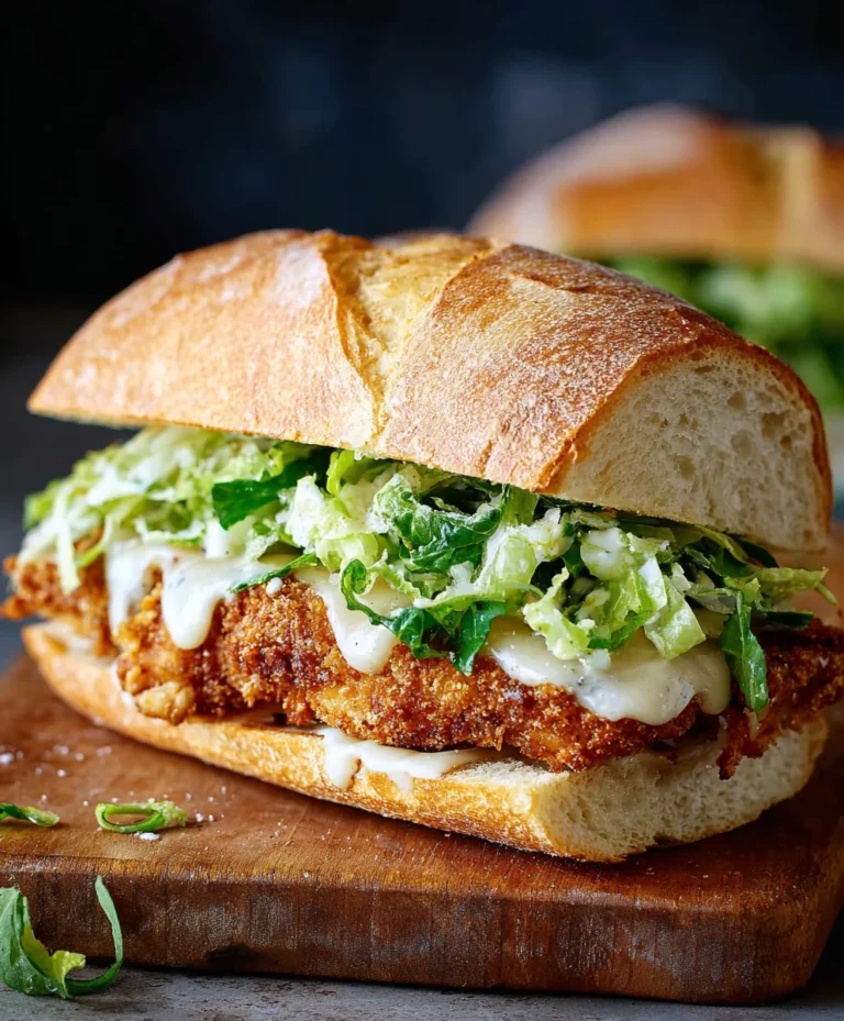 Crispy Chicken Caesar Sandwich – Best Flavor