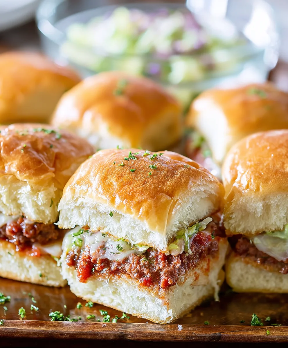 Beef Italian Grinder Sliders-Easy Game Day Appetizer