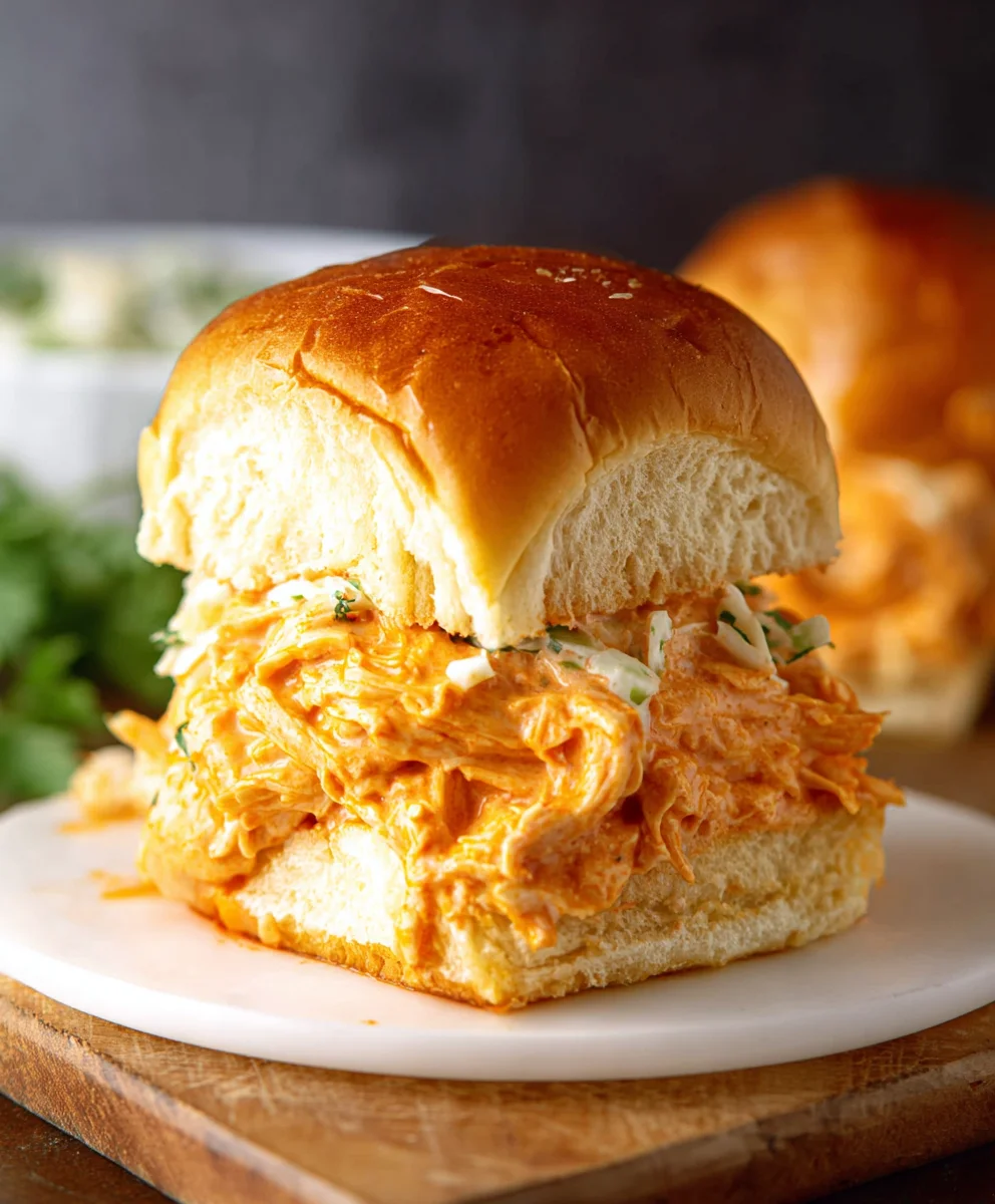 Spicy Buffalo Chicken Sliders - Easy Appetizer Idea