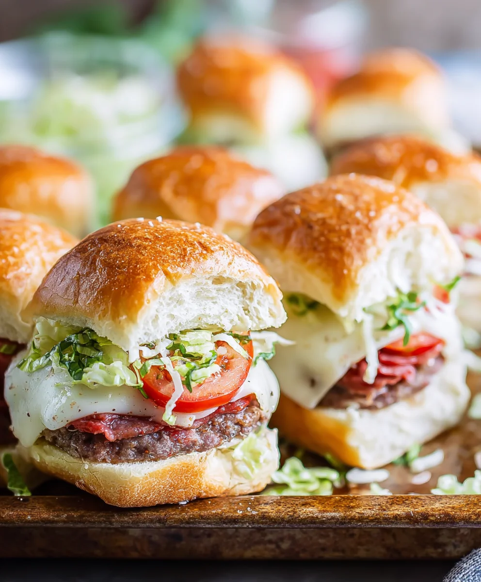 Beef Italian Grinder Sliders - Quick & Delicious Party Bites