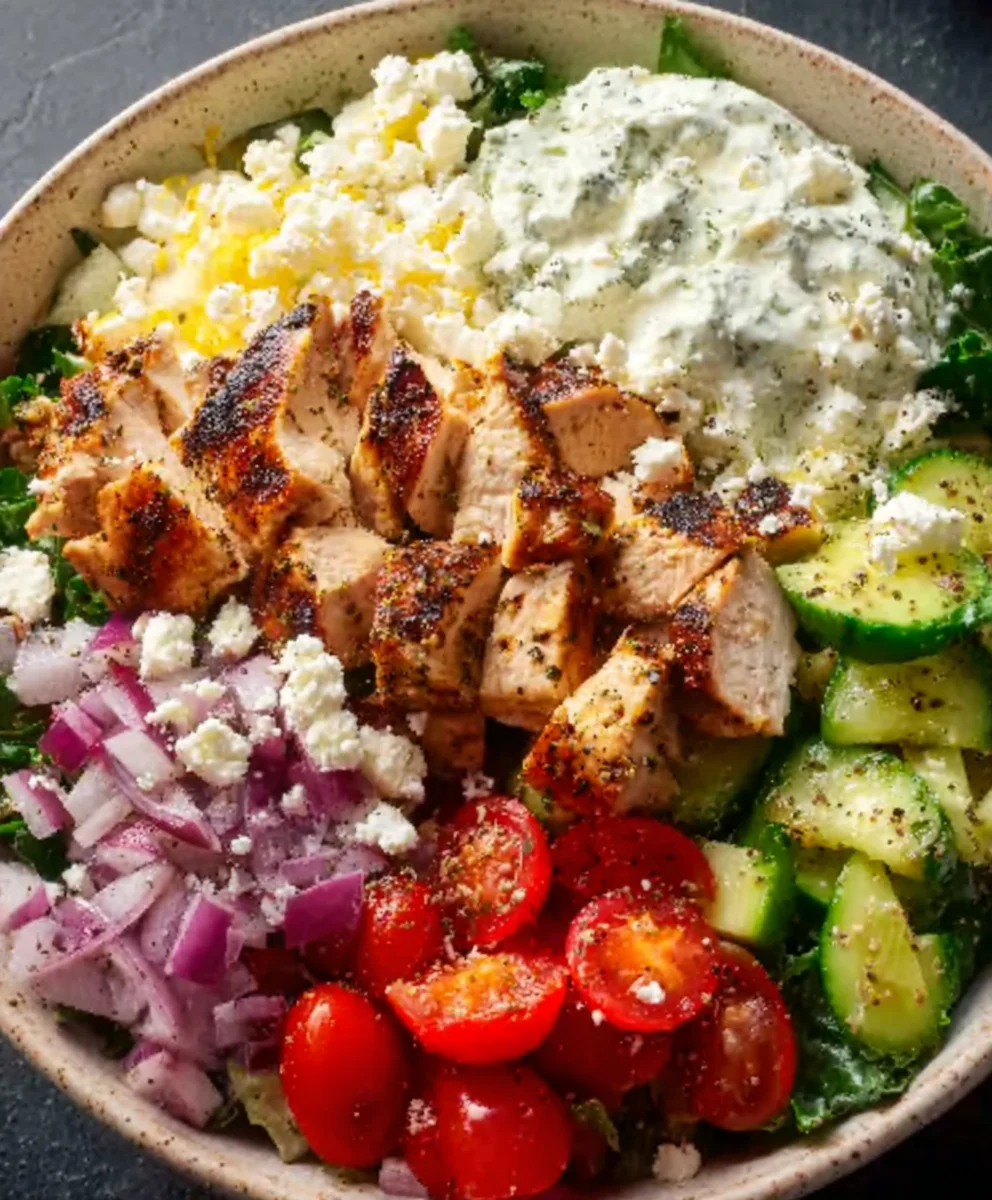 Easy Greek Chicken Bowls- Flavorful & Healthy Meal