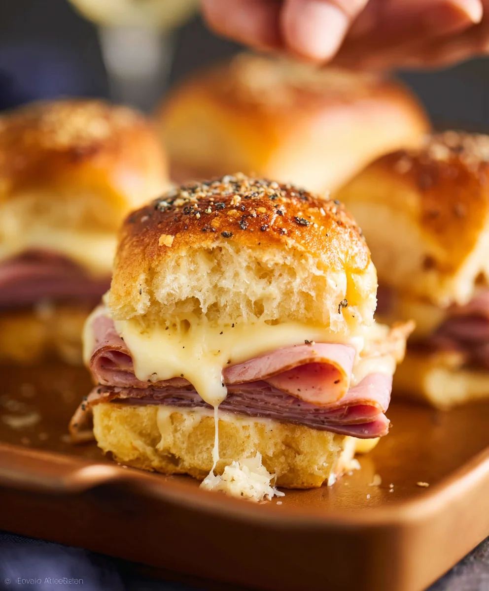 Beef Beef Ham Cheese Sliders - Easy Party Appetizer