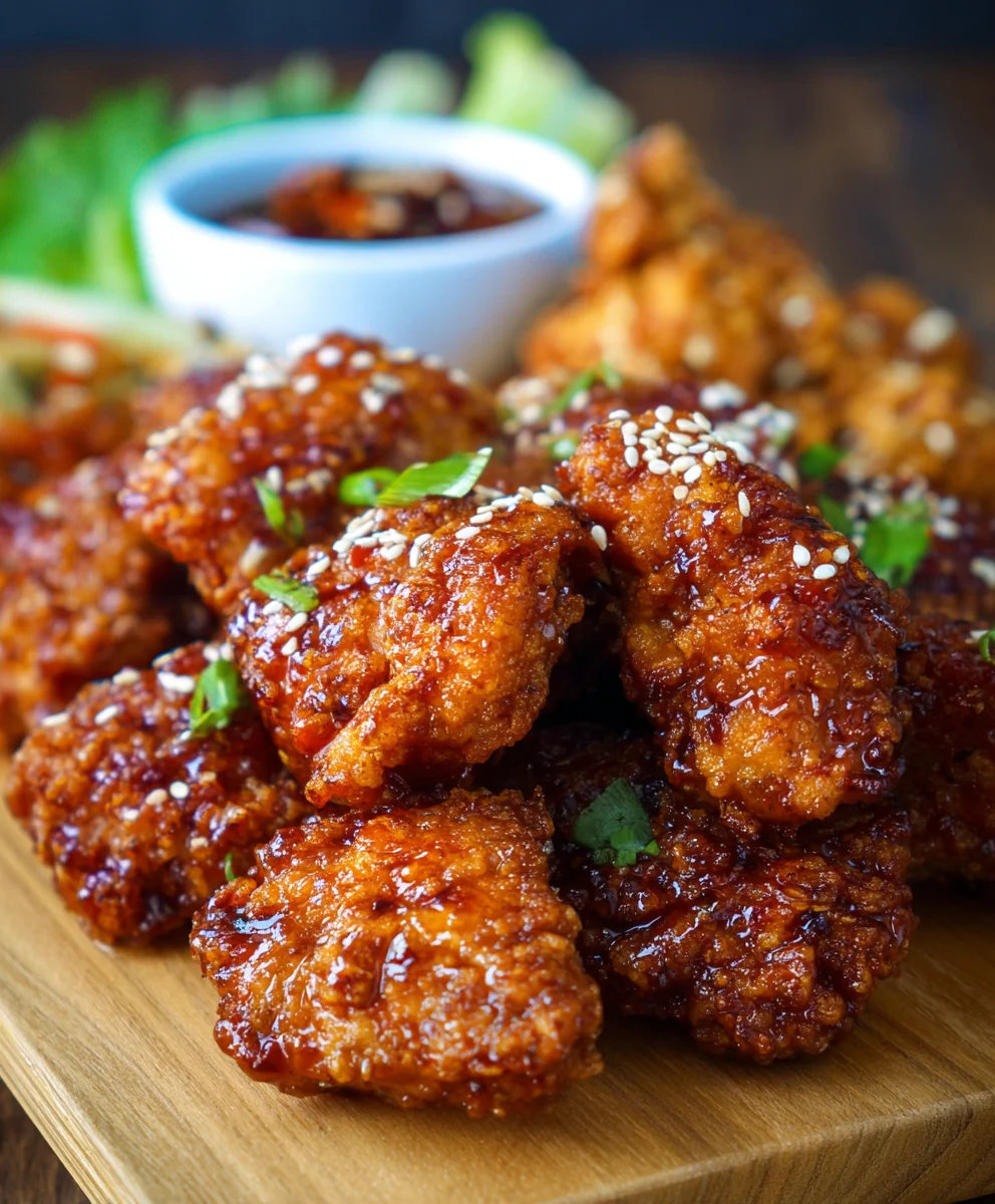 Spicy Korean Fried Chicken Yangnyeom Recipe - Easy & Delicious