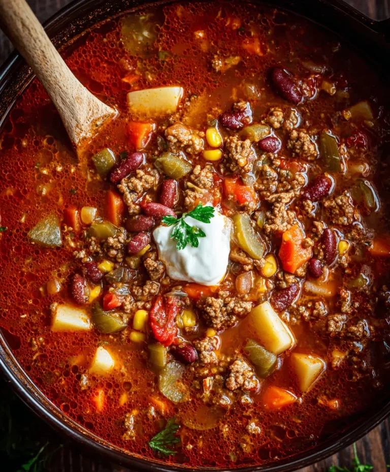 Hearty Cowboy Beef Soup Recipe – Easy Comfort Food