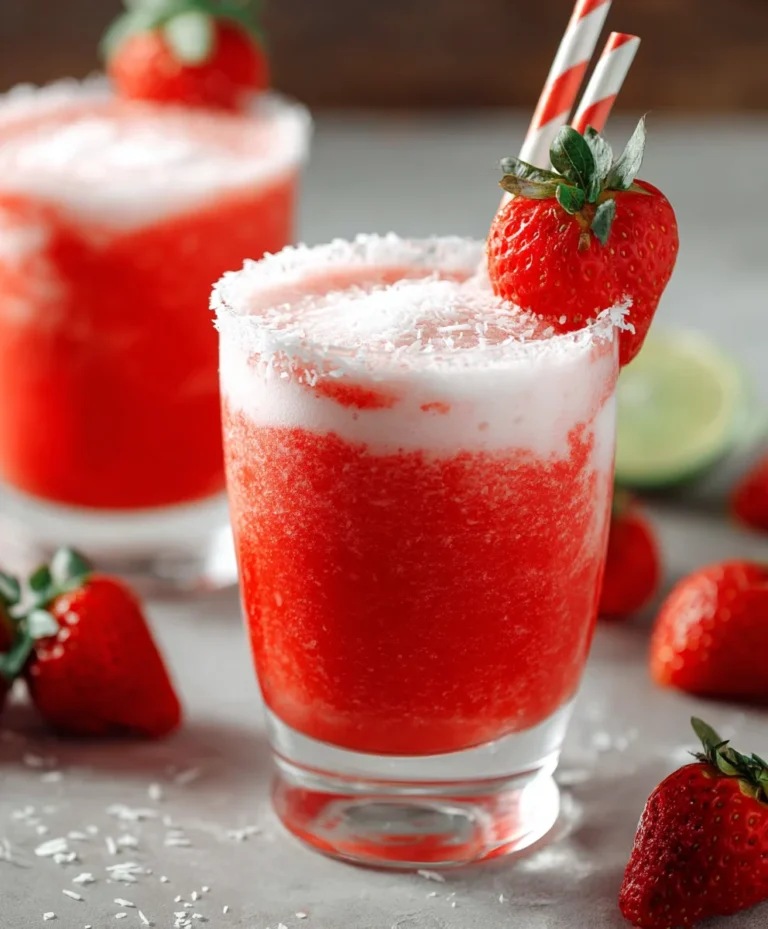 Easy Strawberry Daiquiri Mocktail Recipe