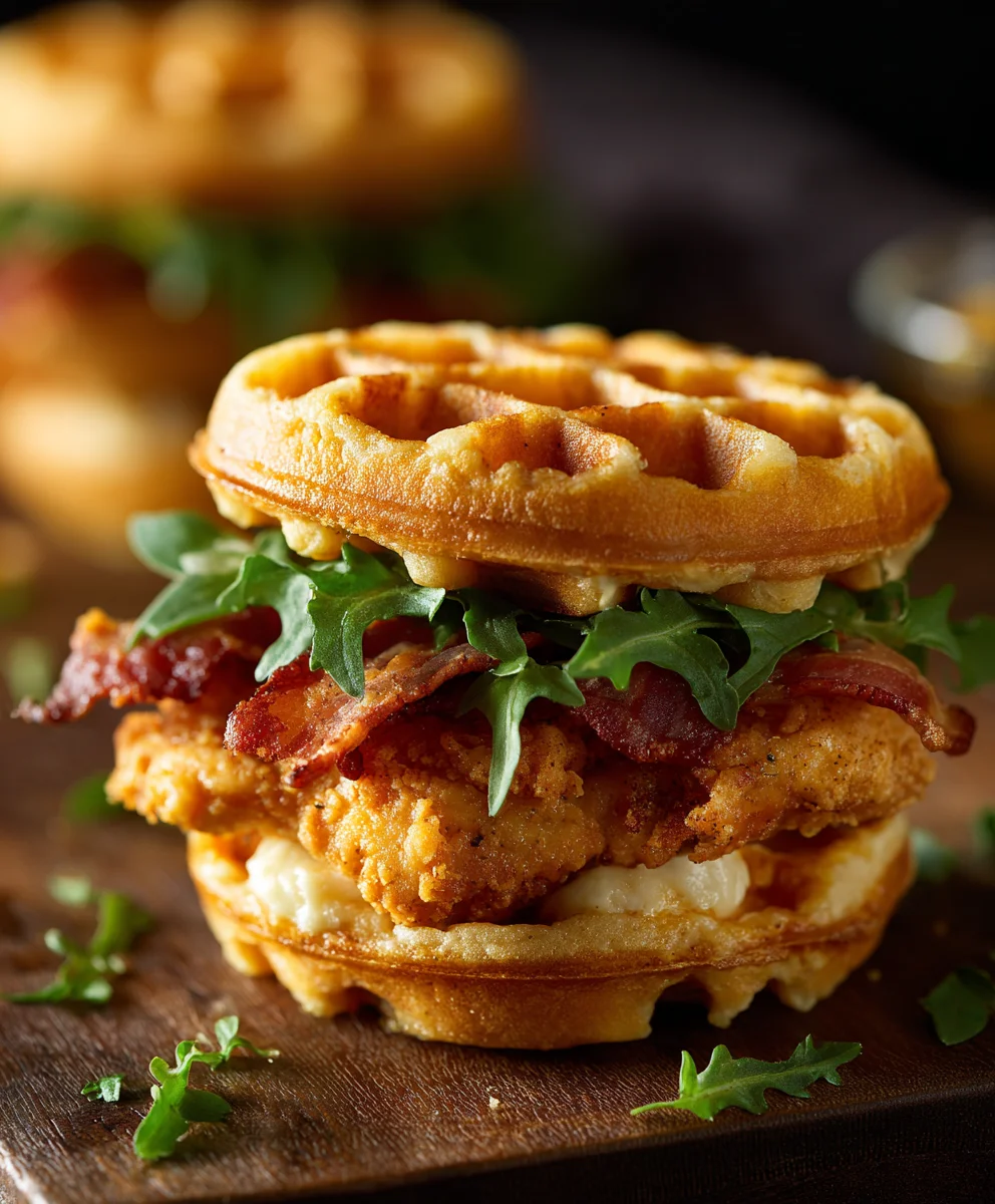 Game Day Chicken Waffle Sliders-Easy Bites