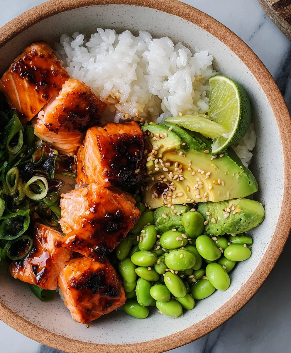 Gluten-Free Teriyaki Salmon Sushi Bowl Recipe