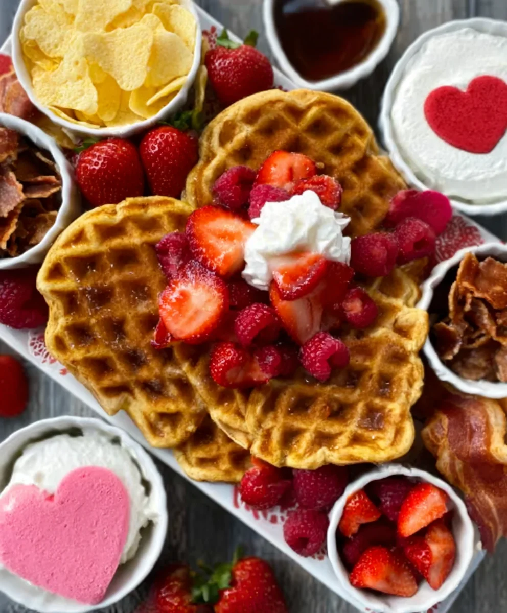 Vnon-alcoholic alentine's Day Waffle Board-Non-Non-Non-Alcoholic Alternativeic Fun