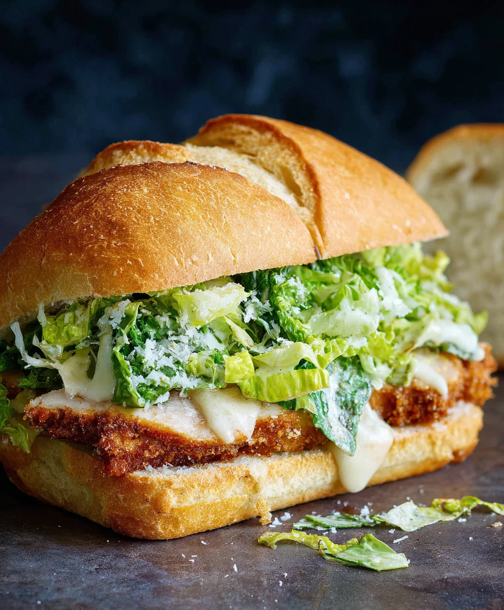 Crispy Chicken Caesar Sandwich - Best Flavor