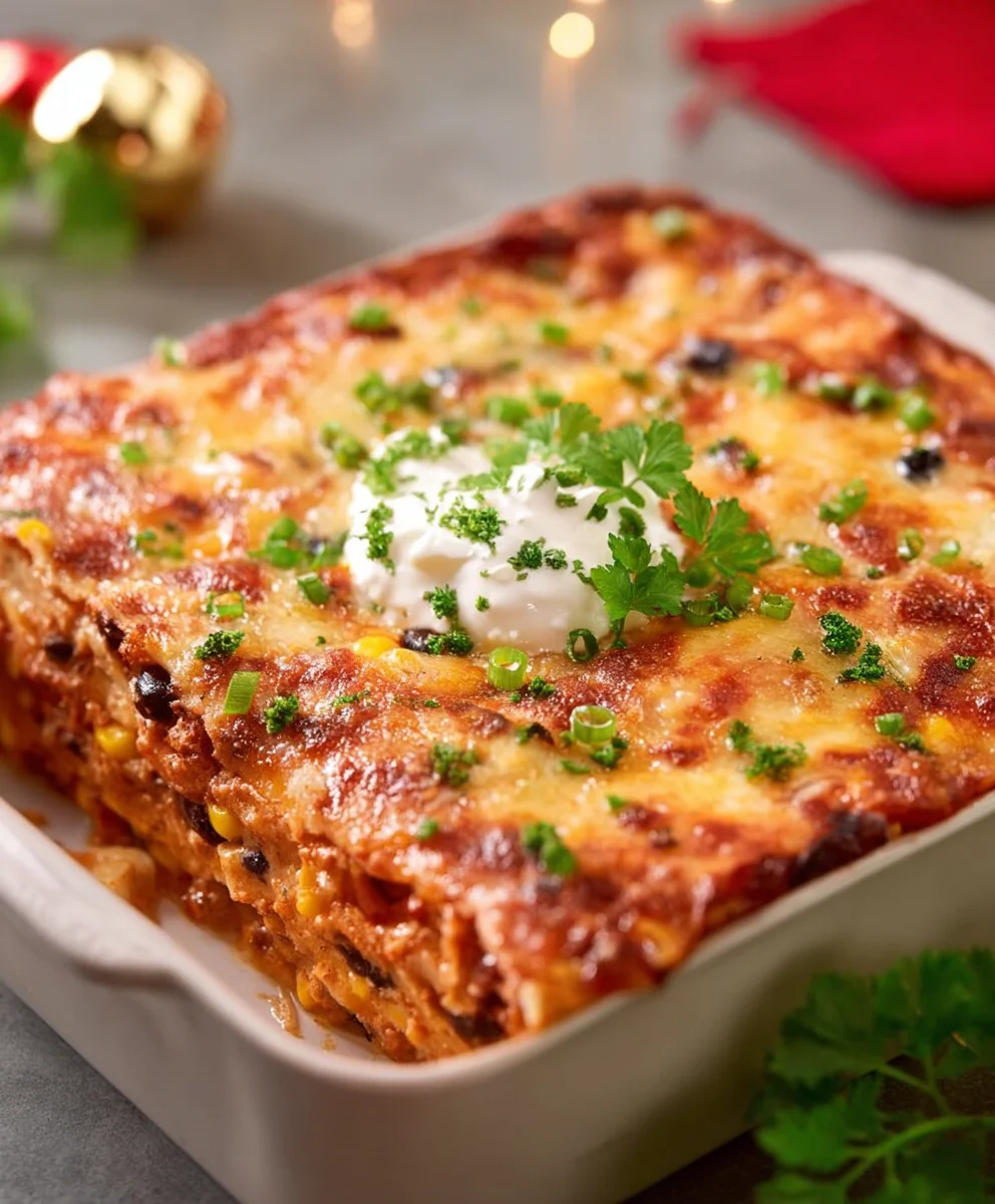 Easy Veggie Mexican Lasagna Recipe-Flavorful Layers