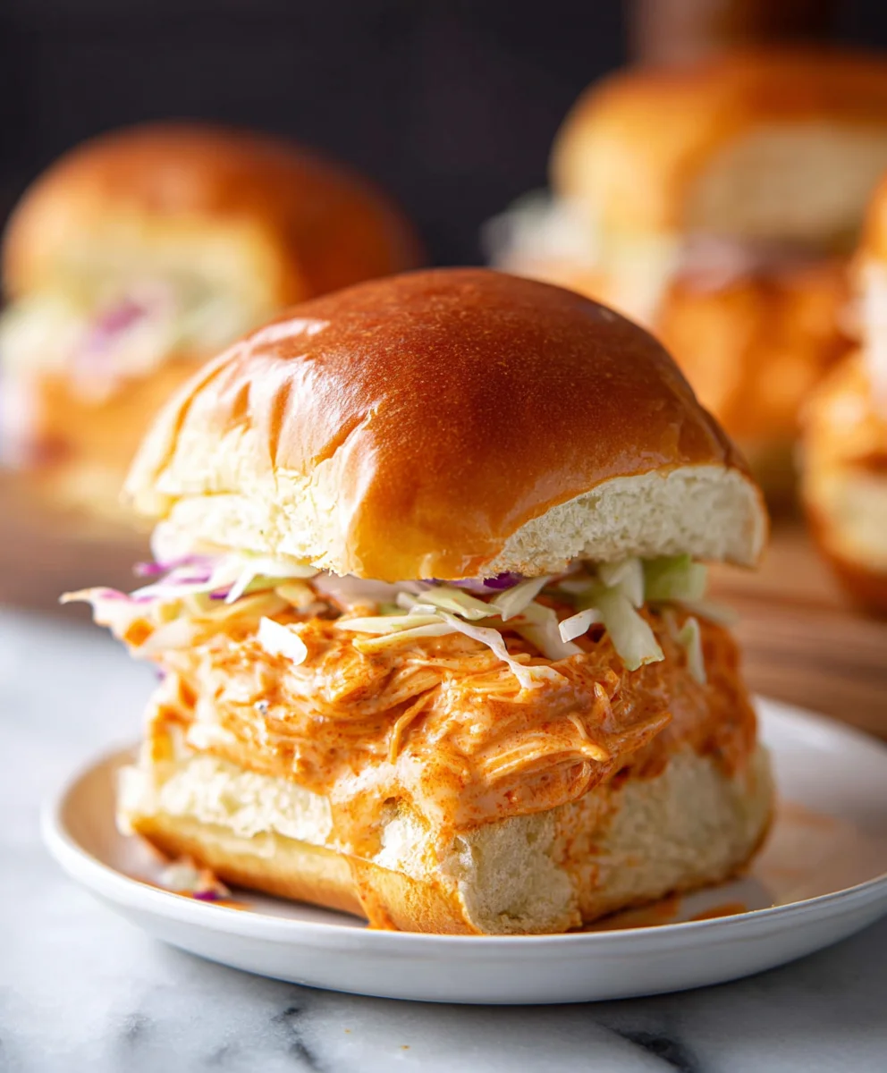 Spicy Buffalo Chicken Sliders - Easy Appetizer Idea