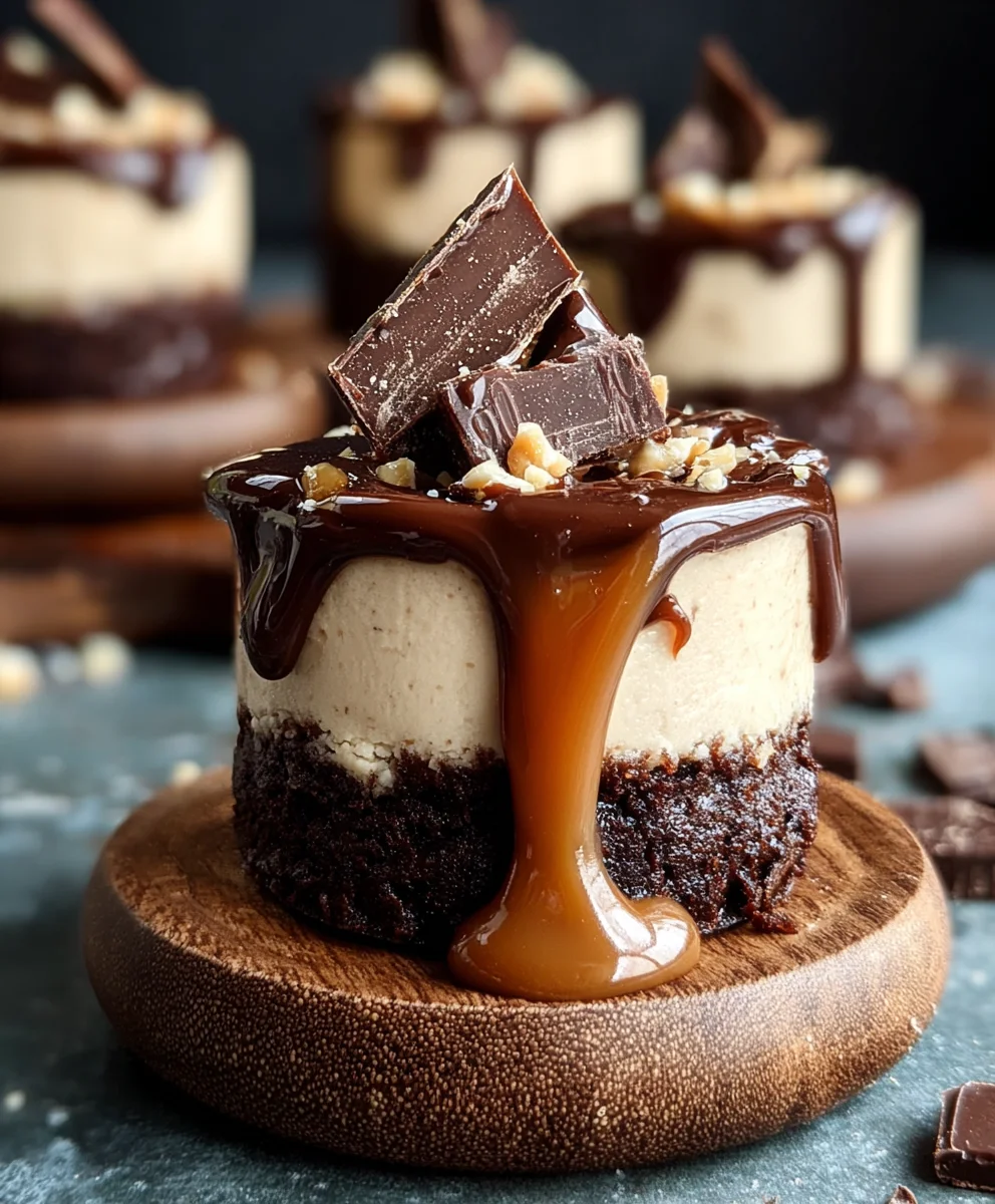 Raw Caramel Brownie Cheesecake Bliss