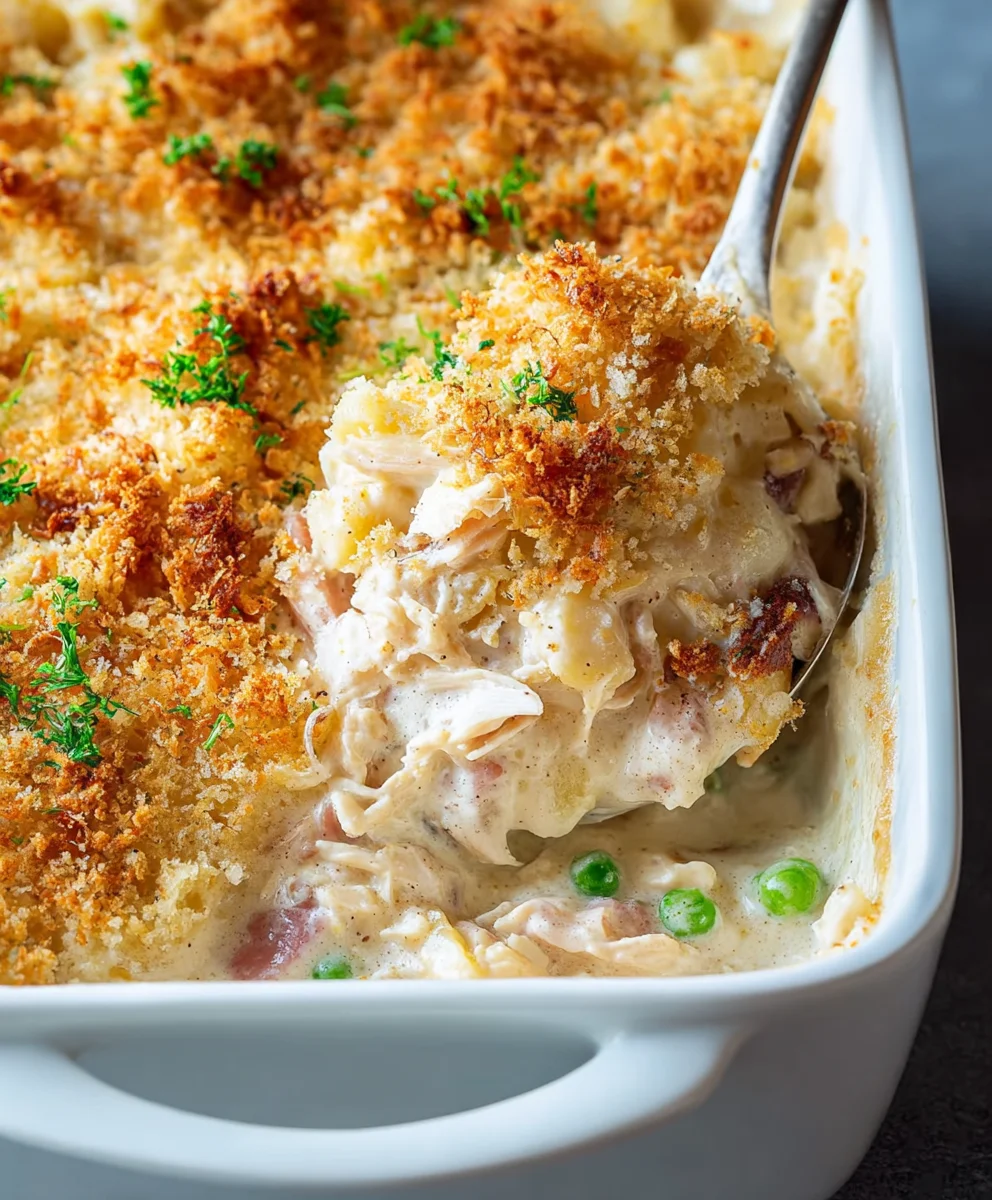 Easy Creamy Chicken Cordon Bleu Casserole Recipe